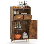 LIVSK Opbergkast met Verstelbare Plank - Werkblad, Open Vak,, Verzenden, Nieuw