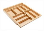 Verstelbare houten bestekbak, 474 mm diep, Huis en Inrichting, Nieuw