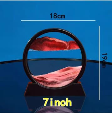 3D Bewegend Zandkunst Schilderij Ronde Glazen Sandscape, Verzenden, Nieuw in verpakking