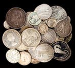 Wereld. 5 Pesetas, 1/4 Dollar, 100 Schilling, 10 Markka, 1/2, Postzegels en Munten, Munten | Europa | Niet-Euromunten