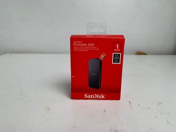 SanDisk Portable SSD (2021) - 1TB - 520MB/s - Zwart, Verzenden, Nieuw