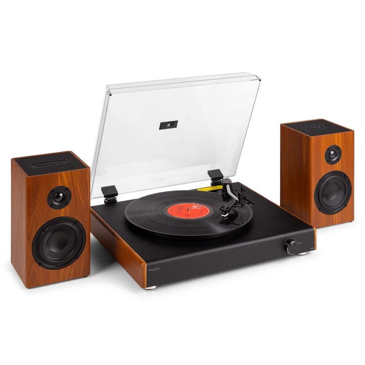 Retourdeal - Audizio RP337W Vintage platenspeler met draadlo, Audio, Tv en Foto, Platenspelers, Zo goed als nieuw, Verzenden