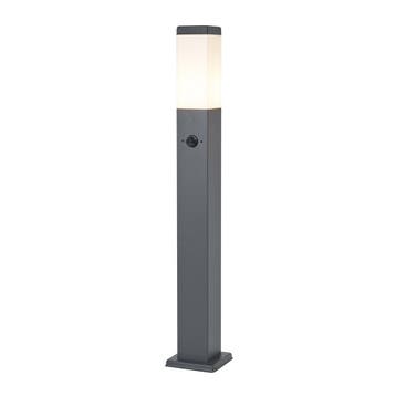 Buitenlamp donkergrijs met opaal glas 80cm IP44 met, Verzenden, Nieuw