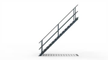 Stalen trap zelf samenstellen, Doe-het-zelf en Verbouw, Ladders en Trappen, Verzenden, Nieuw, Trap, 2 tot 4 meter