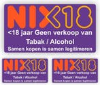NIX18 stickers set van 3 stuks. (951.35), Verzenden, Nieuw, Winkel of Supermarkt