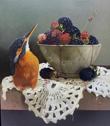 Gabriel Gressie (1959) - Kingfisher, Antiek en Kunst