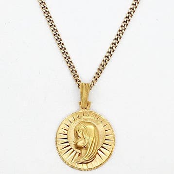 Ketting met hanger - 18 karaat Geel goud - 10.000