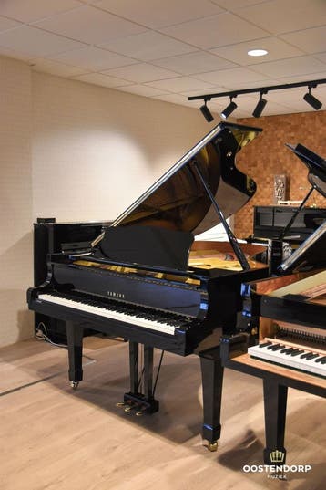Actie -10% Yamaha C3 PE messing vleugel - 4410484, Muziek en Instrumenten, Piano's, Nieuw, Zwart, Vleugel