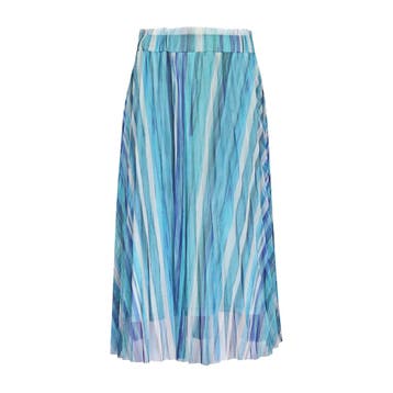 Princess goes Hollywood • gestreepte midi rok blauw • 36, Kleding | Dames, Rokken, Princess goes Hollywood, Nieuw, Maat 36 (S)