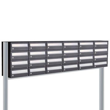 Brievenbusunit Hive set vrijstaand 6-breed, 4-hoog - zwart, Verzenden, Nieuw