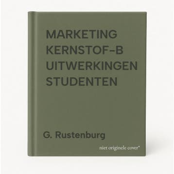 MARKETING KERNSTOF-B UITWERKINGEN STUDENTEN - G. Rustenburg, Verzenden, Zo goed als nieuw, G. Rustenburg