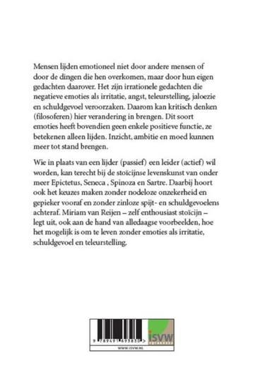 Stoïcijnse levenskunst 9789491693830 Miriam van Reijen, Verzenden, Gelezen, Miriam van Reijen