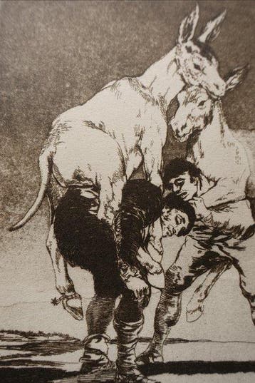 Francisco De Goya (1746-1828) - Caprichos, Blatt #42 Tu que