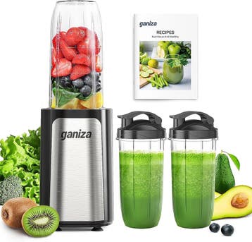 Blender 900W met 3 bekers | Tweedekansje | OP=OP, Witgoed en Apparatuur, Blenders, Ophalen of Verzenden, Gebruikt, Blender to go