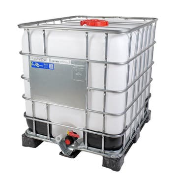 IBC container Schütz 1000 liter - kunststof pallet - UN keur, Ophalen of Verzenden