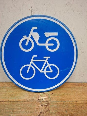 Brommers/fietsers bord - Verkeersbord - Aluminium