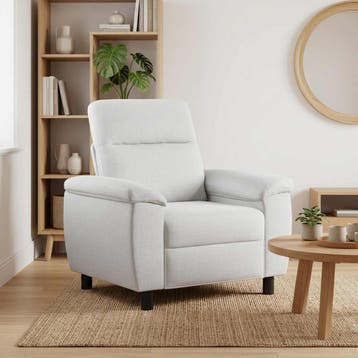 vidaXL Bank Wit 95 x 90 x 95 cm Stof, Verzenden, Nieuw, Stof, Minder dan 150 cm