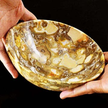 Beeld, No Reserve - Rare Cobra Jasper Crystal Bowl -