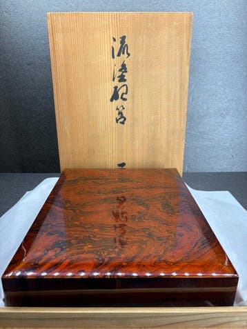 Doos - Japanse lakwerk Suzuribako (schrijfkist) Omotesenke