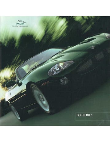 2001 JAGUAR XK BROCHURE ENGELS, Nieuw, Author