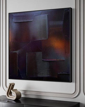 Sarah Schwarzl - Frequency RED VIOLET (Frame included), Antiek en Kunst