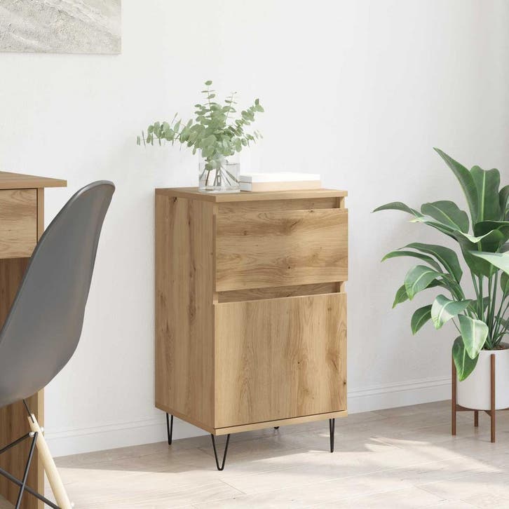 vidaXL Dressoir artisanaal eikenkleurig 35 x 40 x 70 cm, Huis en Inrichting, Kasten | Dressoirs, Nieuw, Minder dan 50 cm, Overige houtsoorten
