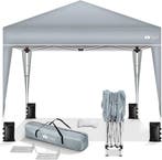 Partytent - Opvouwbaar - 3x3 m - Paviljoen - Easy up - Grijs, Verzenden, Zo goed als nieuw