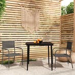 vidaXL 3-delige Tuinset grijs, 2 zitplaatsen, Nieuw, Tuinset, Verzenden