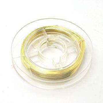 Metaaldraad Goud kleur 0,4mm dik rol van 5 meter, Ophalen of Verzenden, Nieuw, Draad
