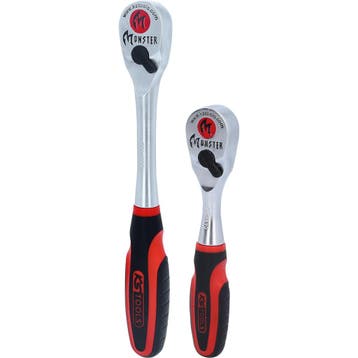 KS Tools Monster Ratelset 1/4 + 1/2 – 2-delig, Auto diversen, Autogereedschap, Verzenden, Nieuw