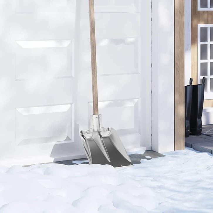 vidaXL Schep Hoofd 4 pcs Zilver 43 x 32,5 cm Aluminium, Tuin en Terras, Hand-tuingereedschap, Nieuw, Verzenden