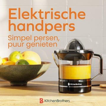 2dekans | KitchenBrothers Citruspers - Compact - Handmatig -, Huis en Inrichting, Keuken | Keukenbenodigdheden, Ophalen of Verzenden