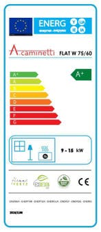 Inbouw Houtkachel Flat 75x60, Nieuw