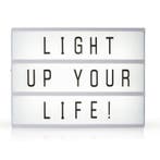 LED lichtbox A5 21x15cm | met 85 letters | gebruikt 6x AA..., Ophalen of Verzenden, Nieuw