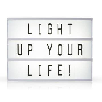 LED lichtbox A5 21x15cm | met 85 letters | gebruikt 6x AA..., Ophalen of Verzenden, Nieuw
