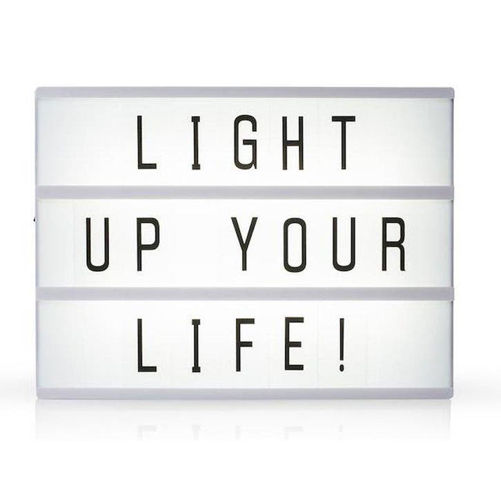 LED lichtbox A5 21x15cm | met 85 letters | gebruikt 6x AA..., Huis en Inrichting, Lampen | Overige, Nieuw, Ophalen of Verzenden
