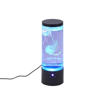Bubbelbuis zwart 29cm incl. LED RGB - Dweller, Verzenden, Nieuw, Kunststof