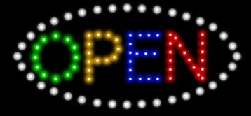 OPEN lamp LED verlichting reclame bord lichtbak #B4, Verzenden, Nieuw in verpakking