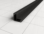 Hoekprofiel mat zwart voor 8 mm glaswanden, Ophalen of Verzenden, Nieuw, Glas, Douche