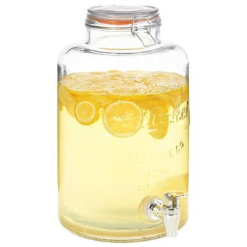 vidaXL Waterdispenser XXL met kraan 8 L glas transparant, Huis en Inrichting, Verzenden, Nieuw