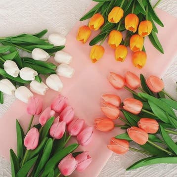 Real Touch Kunstbloemen Tulpen - Luxe Boeketten voor Huis &, Verzenden, Nieuw