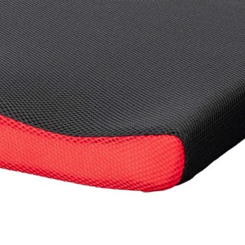 Mesh Rolstoelkussen Zwart/Rood gevormd zitkussen  - 45 cm, Ophalen of Verzenden, Nieuw