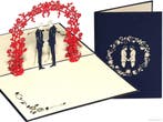 Homohuwelijk - Trouwkaart met 2 mannen - Homoseksueel bru..., Verzenden, Nieuw