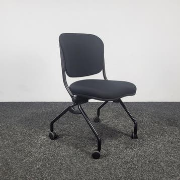 Comforto D6873 Inklapbare Vergaderstoel, Ophalen of Verzenden, Gebruikt, Zwart
