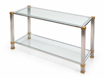 Pierre - Pierre Vandel - Bijzettafel - Glas, Messing,