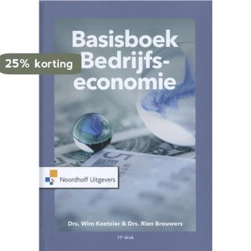 Basisboek bedrijfseconomie - Wim Koetzier 9789001889173, Verzenden, Zo goed als nieuw, Wim Koetzier
