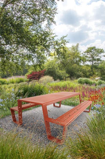 Picknickset-Estilo-Rood-Aluminium-220cm-Lesli Living, Verzenden, Nieuw