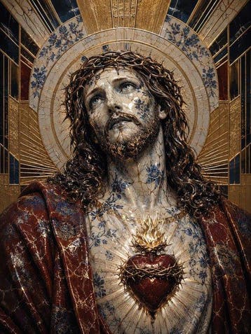 Yamila - Sagrado Corazón de Kintsugi: Jesucristo