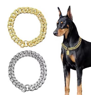 Luxe Hond en Kat Halsband – Diamantlook Ketting Lichtgewicht, Verzenden, Nieuw
