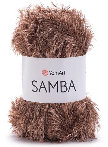 YarnArt Samba - 199 Bruin - Harig Franje-/Wimpergaren, Ophalen of Verzenden, Nieuw
